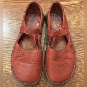 Born Red Leather Mary Janes with adjustable straps